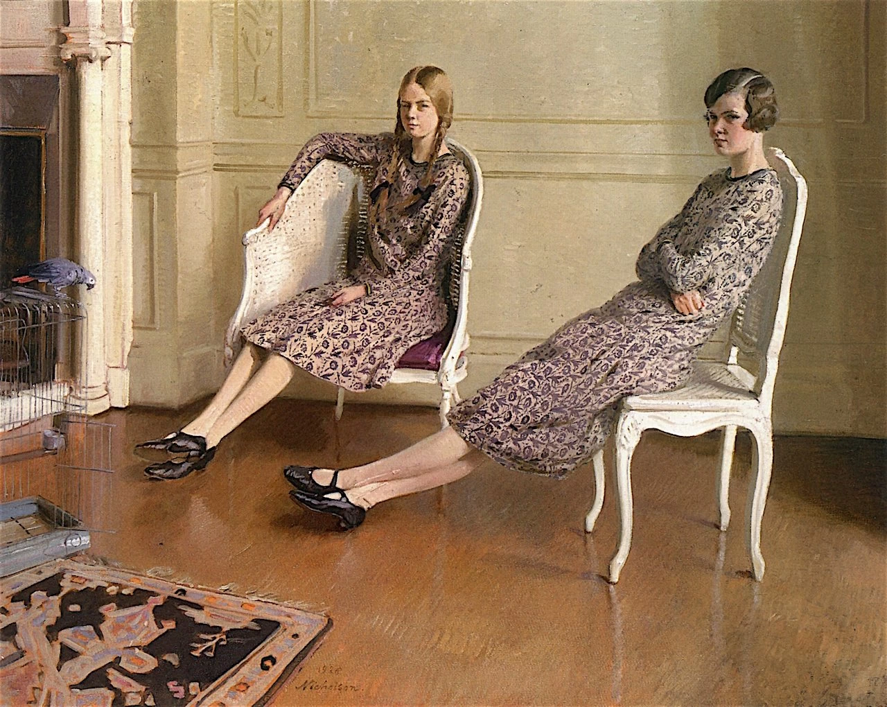 William Newzam Prior Nicholson - Le signorine Margaret e Diana Low, 1926